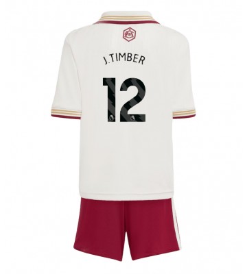 Arsenal Jurrien Timber #12 Dětské Alternativní Dres 2025-26 Krátký Rukáv (+ trenýrky)