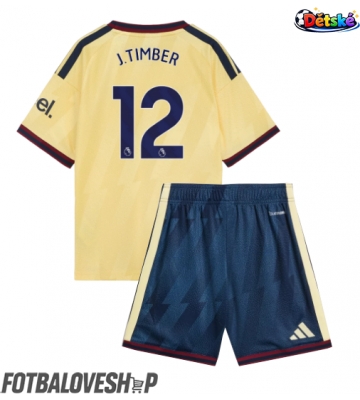 Arsenal Jurrien Timber #12 Dětské Alternativní Dres 2026-27 Krátký Rukáv (+ trenýrky)