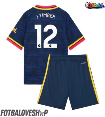 Arsenal Jurrien Timber #12 Dětské Venkovní Dres 2026-27 Krátký Rukáv (+ trenýrky)