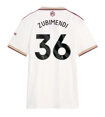 Arsenal Martin Zubimendi #36 Dámské Alternativní Dres 2025-26 Krátký Rukáv