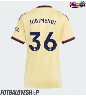 Arsenal Martin Zubimendi #36 Dámské Alternativní Dres 2026-27 Krátký Rukáv