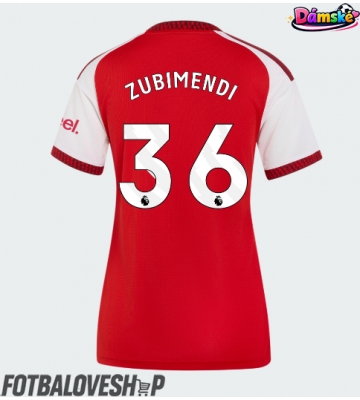 Arsenal Martin Zubimendi #36 Dámské Domácí Dres 2026-27 Krátký Rukáv