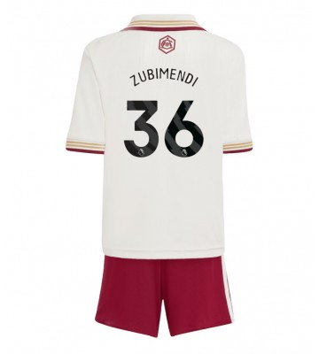 Arsenal Martin Zubimendi #36 Dětské Alternativní Dres 2025-26 Krátký Rukáv (+ trenýrky)