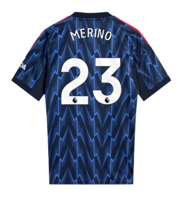 Arsenal Mikel Merino #23 Venkovní Dres 2025-26 Krátký Rukáv