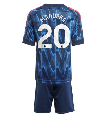 Arsenal Noni Madueke #20 Dětské Venkovní Dres 2025-26 Krátký Rukáv (+ trenýrky)
