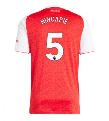 Arsenal Piero Hincapie #5 Domácí Dres 2025-26 Krátký Rukáv Arsenal Piero Hincapie #5 Domácí Dres 2025-26 Krátký Rukáv