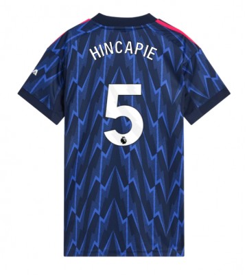 Arsenal Piero Hincapie #5 Dámské Venkovní Dres 2025-26 Krátký Rukáv Arsenal Piero Hincapie #5 Dámské Venkovní Dres 2025-26 Krátký Rukáv