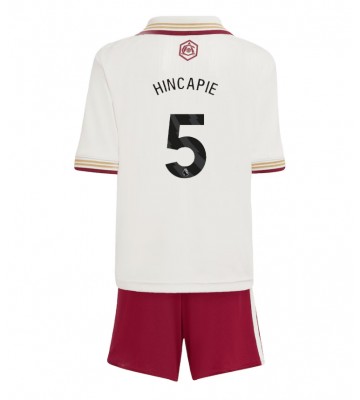 Arsenal Piero Hincapie #5 Dětské Alternativní Dres 2025-26 Krátký Rukáv (+ trenýrky)