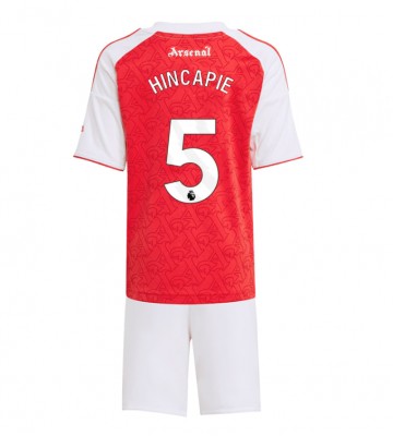 Arsenal Piero Hincapie #5 Dětské Domácí Dres 2025-26 Krátký Rukáv (+ trenýrky)