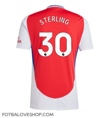Arsenal Raheem Sterling #30 Domácí Dres 2024-25 Krátký Rukáv
