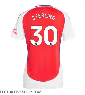 Arsenal Raheem Sterling #30 Dámské Domácí Dres 2024-25 Krátký Rukáv