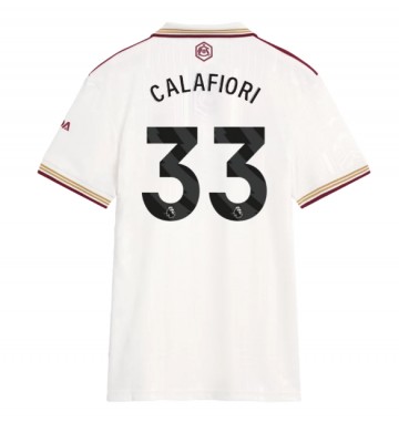 Arsenal Riccardo Calafiori #33 Dámské Alternativní Dres 2025-26 Krátký Rukáv