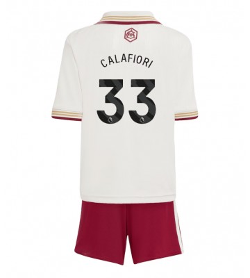 Arsenal Riccardo Calafiori #33 Dětské Alternativní Dres 2025-26 Krátký Rukáv (+ trenýrky)