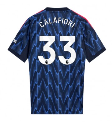 Arsenal Riccardo Calafiori #33 Venkovní Dres 2025-26 Krátký Rukáv