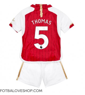 Arsenal Thomas Partey #5 Dětské Domácí Dres 2023-24 Krátký Rukáv (+ trenýrky)