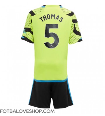 Arsenal Thomas Partey #5 Dětské Venkovní Dres 2023-24 Krátký Rukáv (+ trenýrky)