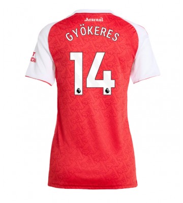 Arsenal Viktor Gyokeres #14 Dámské Domácí Dres 2025-26 Krátký Rukáv