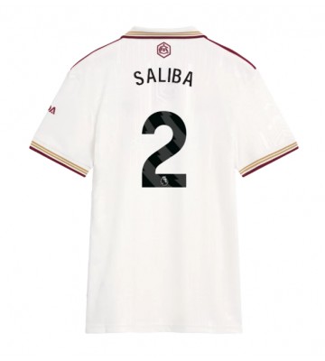 Arsenal William Saliba #2 Dámské Alternativní Dres 2025-26 Krátký Rukáv Arsenal William Saliba #2 Dámské Alternativní Dres 2025-26 Krátký Rukáv