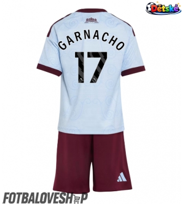 Aston Villa Alejandro Garnacho #17 Dětské Alternativní Dres 2026-27 Krátký Rukáv (+ trenýrky)