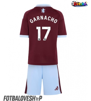 Aston Villa Alejandro Garnacho #17 Dětské Domácí Dres 2026-27 Krátký Rukáv (+ trenýrky)