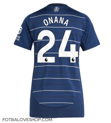 Aston Villa Amadou Onana #24 Dámské Alternativní Dres 2024-25 Krátký Rukáv