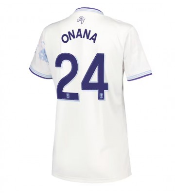 Aston Villa Amadou Onana #24 Dámské Alternativní Dres 2025-26 Krátký Rukáv Aston Villa Amadou Onana #24 Dámské Alternativní Dres 2025-26 Krátký Rukáv