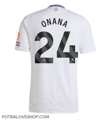 Aston Villa Amadou Onana #24 Venkovní Dres 2024-25 Krátký Rukáv