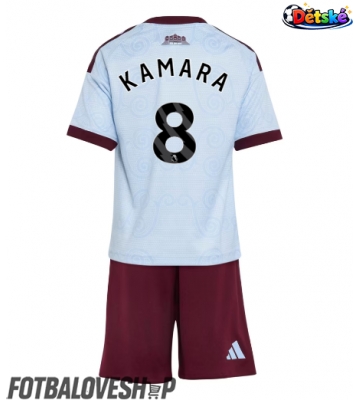 Aston Villa Boubacar Kamara #8 Dětské Alternativní Dres 2026-27 Krátký Rukáv (+ trenýrky)