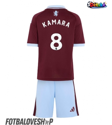 Aston Villa Boubacar Kamara #8 Dětské Domácí Dres 2026-27 Krátký Rukáv (+ trenýrky)