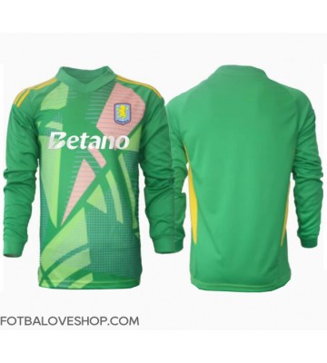 Aston Villa Brankářské Domácí Dres 2024-25 Dlouhý Rukáv