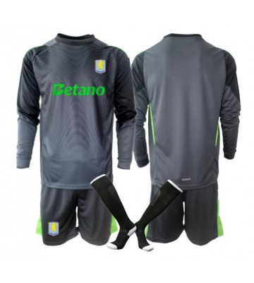 Aston Villa Brankářské Dětské Domácí Dres 2025-26 Dlouhý Rukáv (+ trenýrky)