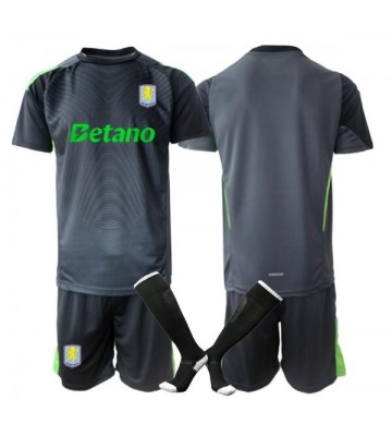 Aston Villa Brankářské Dětské Domácí Dres 2025-26 Krátký Rukáv (+ trenýrky)