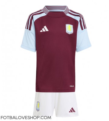 Aston Villa Dětské Domácí Dres 2024-25 Krátký Rukáv (+ trenýrky)