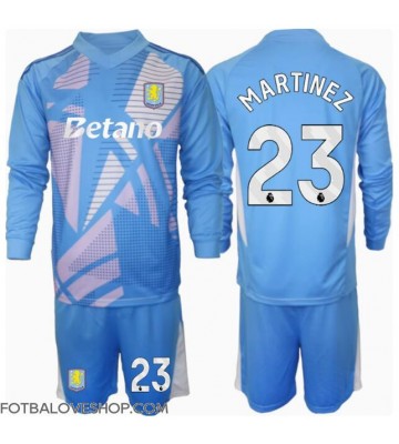 Aston Villa Emiliano Martinez #23 Brankářské Dětské Alternativní Dres 2024-25 Dlouhý Rukáv (+ trenýrky)