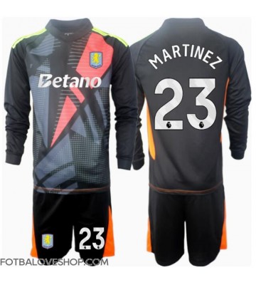 Aston Villa Emiliano Martinez #23 Brankářské Dětské Venkovní Dres 2024-25 Dlouhý Rukáv (+ trenýrky)