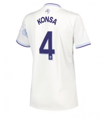 Aston Villa Ezri Konsa #4 Dámské Alternativní Dres 2025-26 Krátký Rukáv