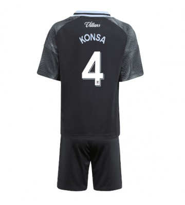 Aston Villa Ezri Konsa #4 Dětské Venkovní Dres 2025-26 Krátký Rukáv (+ trenýrky)
