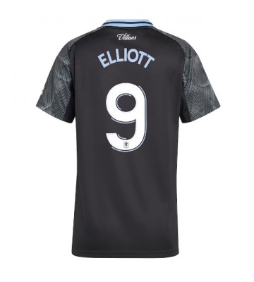 Aston Villa Harvey Elliott #9 Dámské Venkovní Dres 2025-26 Krátký Rukáv