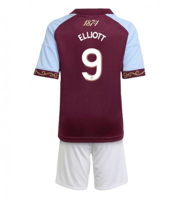 Aston Villa Harvey Elliott #9 Dětské Domácí Dres 2025-26 Krátký Rukáv (+ trenýrky)