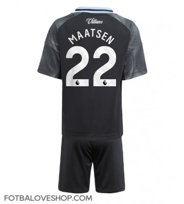 Aston Villa Ian Maatsen #22 Dětské Venkovní Dres 2025-26 Krátký Rukáv (+ trenýrky)