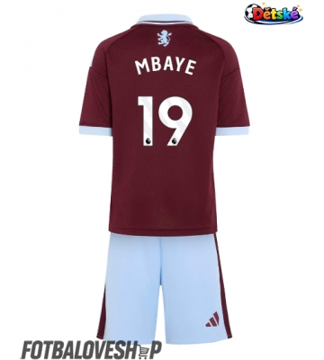 Aston Villa Ibrahim Mbaye #19 Dětské Domácí Dres 2026-27 Krátký Rukáv (+ trenýrky)