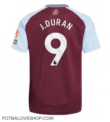 Aston Villa Jhon Duran #9 Domácí Dres 2024-25 Krátký Rukáv