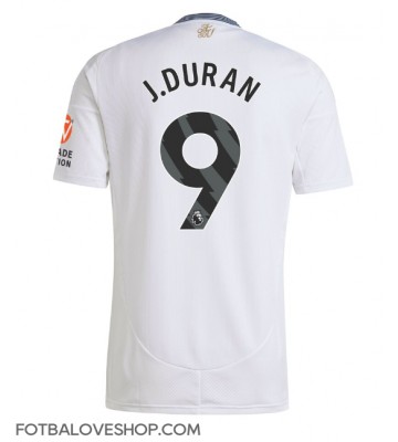 Aston Villa Jhon Duran #9 Venkovní Dres 2024-25 Krátký Rukáv