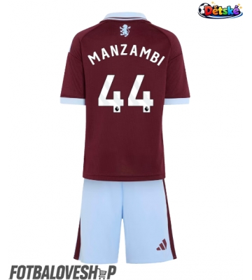 Aston Villa Johan Manzambi #44 Dětské Domácí Dres 2026-27 Krátký Rukáv (+ trenýrky)