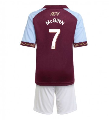 Aston Villa John McGinn #7 Dětské Domácí Dres 2025-26 Krátký Rukáv (+ trenýrky)