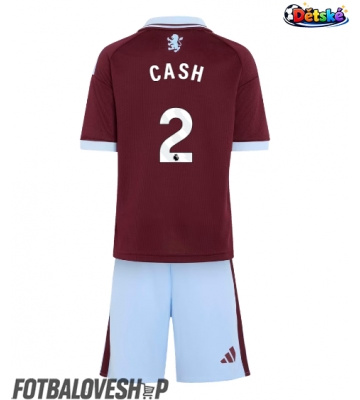 Aston Villa Matty Cash #2 Dětské Domácí Dres 2026-27 Krátký Rukáv (+ trenýrky)