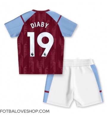 Aston Villa Moussa Diaby #19 Dětské Domácí Dres 2023-24 Krátký Rukáv (+ trenýrky)