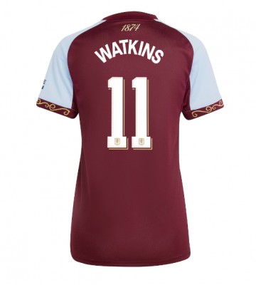 Aston Villa Ollie Watkins #11 Dámské Domácí Dres 2025-26 Krátký Rukáv Aston Villa Ollie Watkins #11 Dámské Domácí Dres 2025-26 Krátký Rukáv