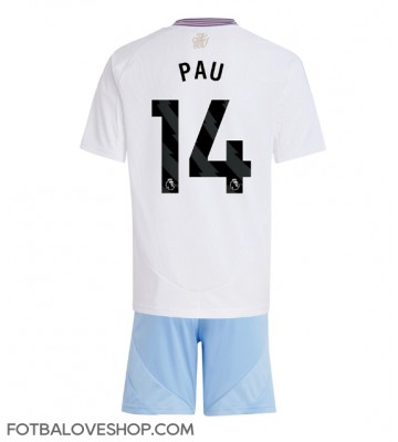 Aston Villa Pau Torres #14 Dětské Venkovní Dres 2024-25 Krátký Rukáv (+ trenýrky)