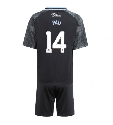 Aston Villa Pau Torres #14 Dětské Venkovní Dres 2025-26 Krátký Rukáv (+ trenýrky)